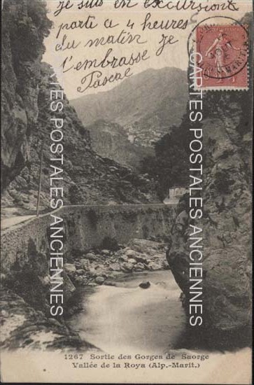 Cartes postales anciennes > CARTES POSTALES > carte postale ancienne > cartes-postales-ancienne.com Provence alpes cote d'azur Alpes maritimes Saorge