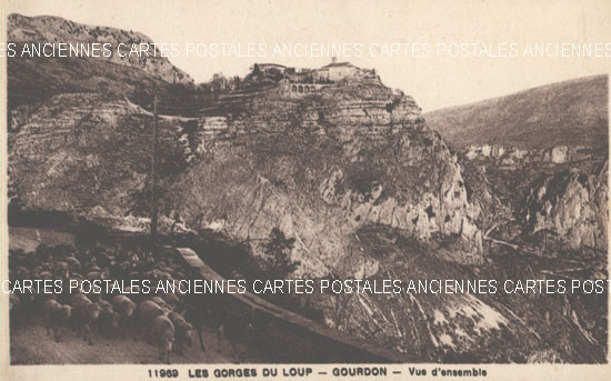 Cartes postales anciennes > CARTES POSTALES > carte postale ancienne > cartes-postales-ancienne.com Provence alpes cote d'azur Alpes maritimes Gourdon