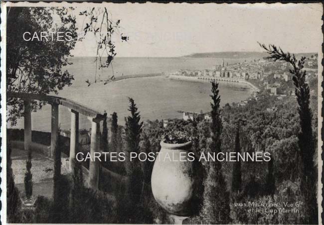 Cartes postales anciennes > CARTES POSTALES > carte postale ancienne > cartes-postales-ancienne.com Alpes maritimes  Menton