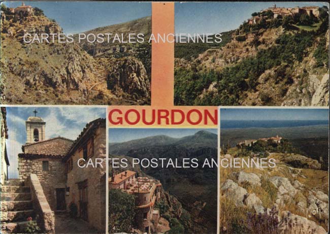 Cartes postales anciennes > CARTES POSTALES > carte postale ancienne > cartes-postales-ancienne.com Provence alpes cote d'azur Alpes maritimes Gourdon