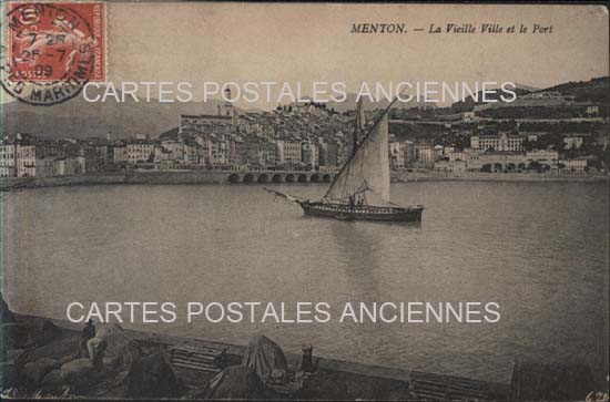 Cartes postales anciennes > CARTES POSTALES > carte postale ancienne > cartes-postales-ancienne.com Alpes maritimes  Menton