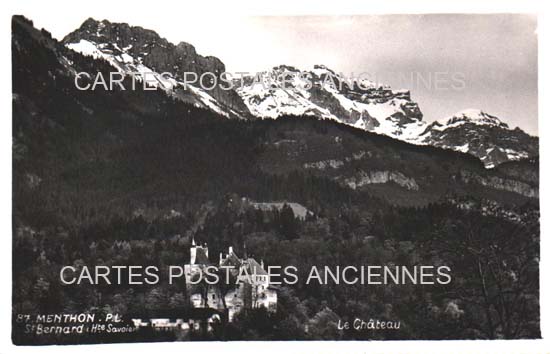Cartes postales anciennes > CARTES POSTALES > carte postale ancienne > cartes-postales-ancienne.com Haute savoie 74 Menthon Saint Bernard