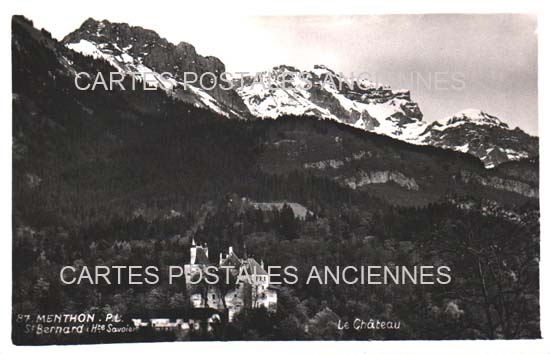 Cartes postales anciennes > CARTES POSTALES > carte postale ancienne > cartes-postales-ancienne.com Haute savoie  Menthon Saint Bernard