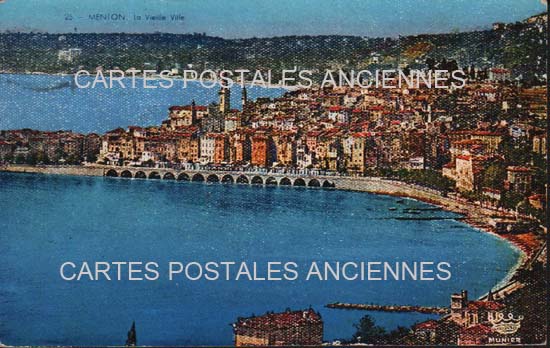 Cartes postales anciennes > CARTES POSTALES > carte postale ancienne > cartes-postales-ancienne.com  Menton