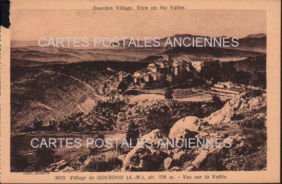 Cartes postales anciennes > CARTES POSTALES > carte postale ancienne > cartes-postales-ancienne.com Provence alpes cote d'azur Alpes maritimes Gourdon