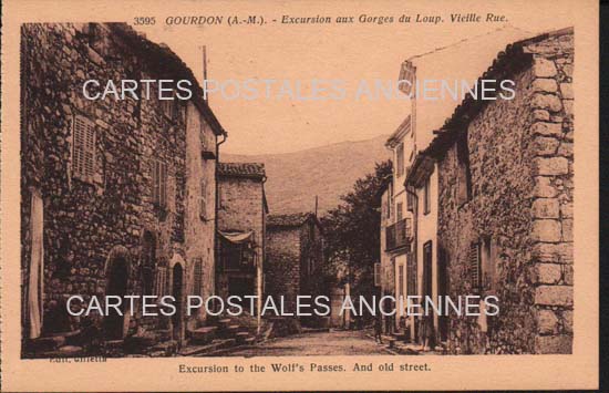 Cartes postales anciennes > CARTES POSTALES > carte postale ancienne > cartes-postales-ancienne.com Provence alpes cote d'azur Alpes maritimes Gourdon