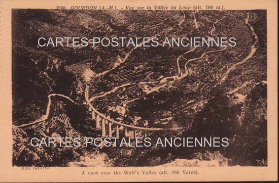 Cartes postales anciennes > CARTES POSTALES > carte postale ancienne > cartes-postales-ancienne.com Provence alpes cote d'azur Alpes maritimes Gourdon