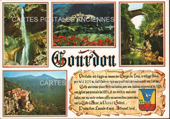 Cartes postales anciennes > CARTES POSTALES > carte postale ancienne > cartes-postales-ancienne.com Provence alpes cote d'azur Alpes maritimes Gourdon