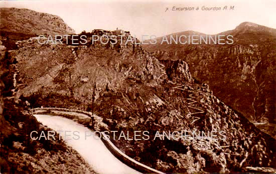 Cartes postales anciennes > CARTES POSTALES > carte postale ancienne > cartes-postales-ancienne.com Provence alpes cote d'azur Alpes maritimes Gourdon