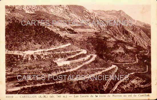 Cartes postales anciennes > CARTES POSTALES > carte postale ancienne > cartes-postales-ancienne.com Provence alpes cote d'azur Alpes maritimes Castillon