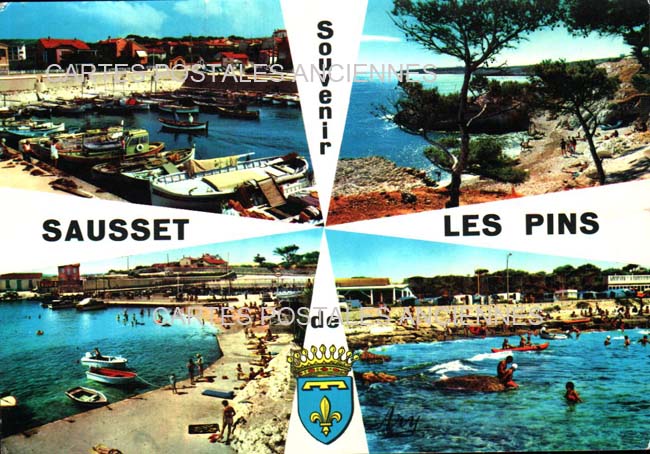 Cartes postales anciennes > CARTES POSTALES > carte postale ancienne > cartes-postales-ancienne.com Bouches du rhone  Sausset Les Pins