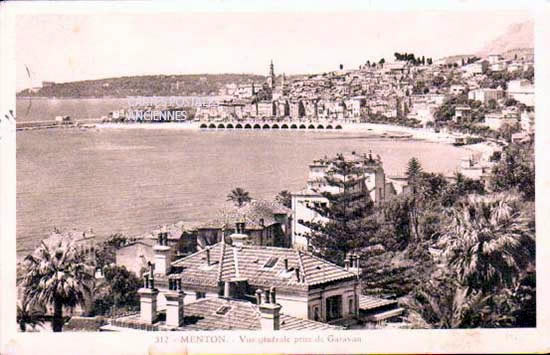Cartes postales anciennes > CARTES POSTALES > carte postale ancienne > cartes-postales-ancienne.com Provence alpes cote d'azur Alpes maritimes Menton