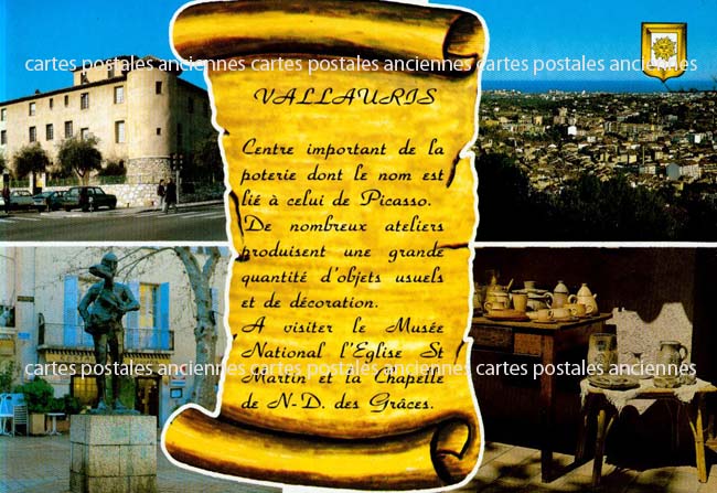 Cartes postales anciennes > CARTES POSTALES > carte postale ancienne > cartes-postales-ancienne.com Provence alpes cote d'azur Alpes maritimes Vallauris