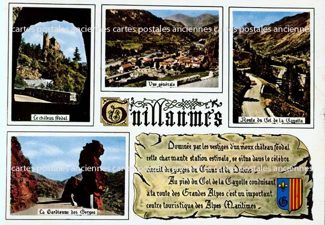 Cartes postales anciennes > CARTES POSTALES > carte postale ancienne > cartes-postales-ancienne.com Provence alpes cote d'azur Alpes maritimes Guillaumes