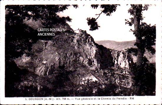 Cartes postales anciennes > CARTES POSTALES > carte postale ancienne > cartes-postales-ancienne.com Provence alpes cote d'azur Alpes maritimes Gourdon