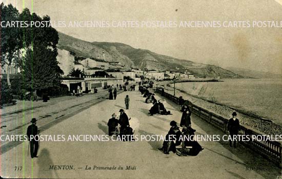 Cartes postales anciennes > CARTES POSTALES > carte postale ancienne > cartes-postales-ancienne.com Rares Alpes maritimes Menton