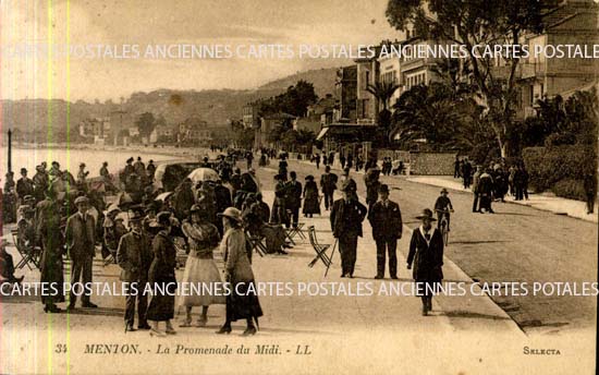 Cartes postales anciennes > CARTES POSTALES > carte postale ancienne > cartes-postales-ancienne.com Rares Alpes maritimes Menton