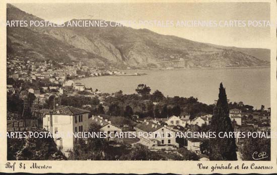 Cartes postales anciennes > CARTES POSTALES > carte postale ancienne > cartes-postales-ancienne.com Provence alpes cote d'azur Alpes maritimes Menton