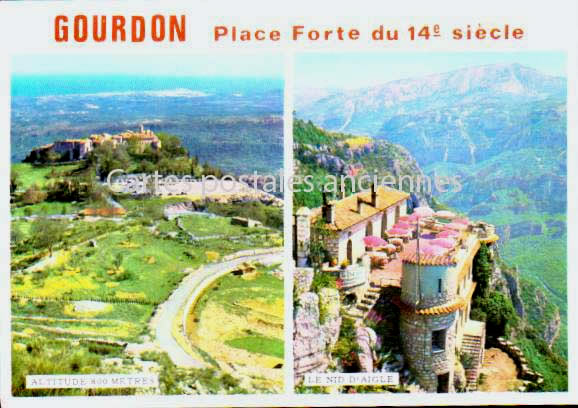 Cartes postales anciennes > CARTES POSTALES > carte postale ancienne > cartes-postales-ancienne.com Provence alpes cote d'azur Alpes maritimes Gourdon