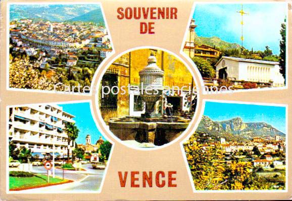 Cartes postales anciennes > CARTES POSTALES > carte postale ancienne > cartes-postales-ancienne.com Provence alpes cote d'azur Alpes maritimes Vence