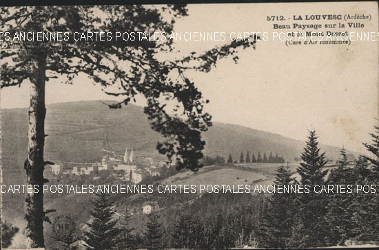 Cartes postales anciennes > CARTES POSTALES > carte postale ancienne > cartes-postales-ancienne.com Auvergne rhone alpes Ardeche Lalouvesc