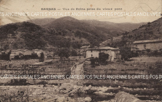 Cartes postales anciennes > CARTES POSTALES > carte postale ancienne > cartes-postales-ancienne.com Auvergne rhone alpes Ardeche Barnas