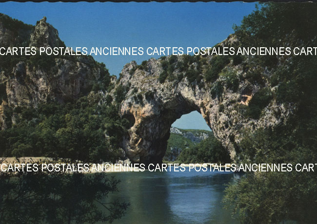 Cartes postales anciennes > CARTES POSTALES > carte postale ancienne > cartes-postales-ancienne.com Auvergne rhone alpes Ardeche Vallon Pont D Arc