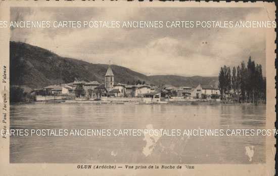 Cartes postales anciennes > CARTES POSTALES > carte postale ancienne > cartes-postales-ancienne.com Auvergne rhone alpes Ardeche Glun