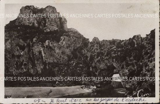 Cartes postales anciennes > CARTES POSTALES > carte postale ancienne > cartes-postales-ancienne.com Ardeche  Vallon Pont D Arc