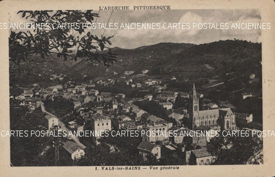 Cartes postales anciennes > CARTES POSTALES > carte postale ancienne > cartes-postales-ancienne.com Ardeche  Vals Les Bains