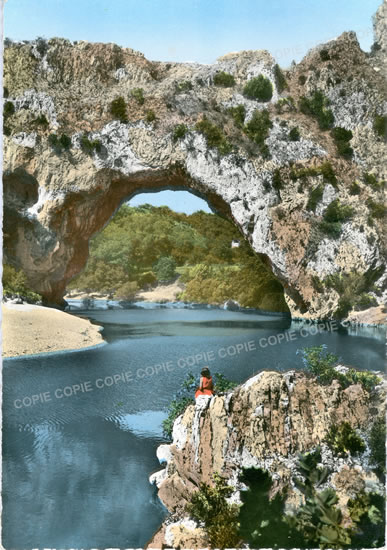 Cartes postales anciennes > CARTES POSTALES > carte postale ancienne > cartes-postales-ancienne.com Auvergne rhone alpes Ardeche Vallon Pont D Arc