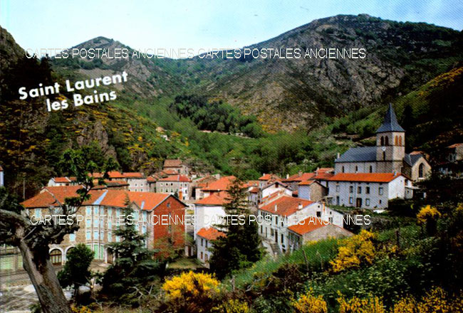 Cartes postales anciennes > CARTES POSTALES > carte postale ancienne > cartes-postales-ancienne.com Auvergne rhone alpes Ardeche Saint Laurent Les Bains