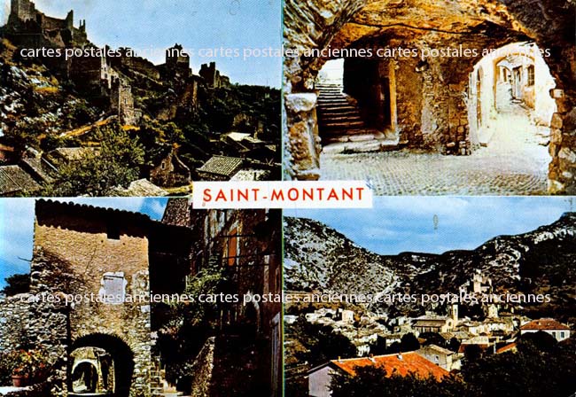 Cartes postales anciennes > CARTES POSTALES > carte postale ancienne > cartes-postales-ancienne.com Auvergne rhone alpes Ardeche Saint Montant