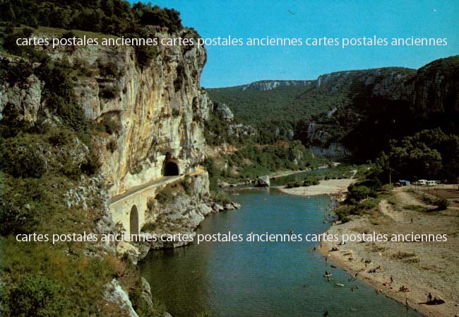 Cartes postales anciennes > CARTES POSTALES > carte postale ancienne > cartes-postales-ancienne.com Ardeche  Vallon Pont D Arc