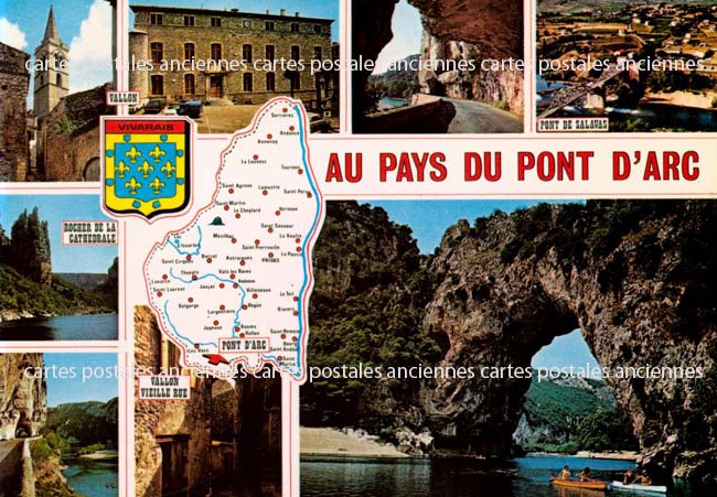 Cartes postales anciennes > CARTES POSTALES > carte postale ancienne > cartes-postales-ancienne.com Ardeche  Vallon Pont D Arc