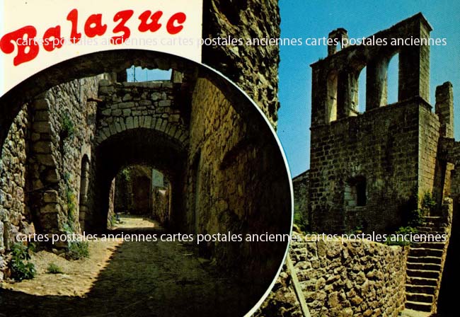 Cartes postales anciennes > CARTES POSTALES > carte postale ancienne > cartes-postales-ancienne.com Auvergne rhone alpes Ardeche Balazuc