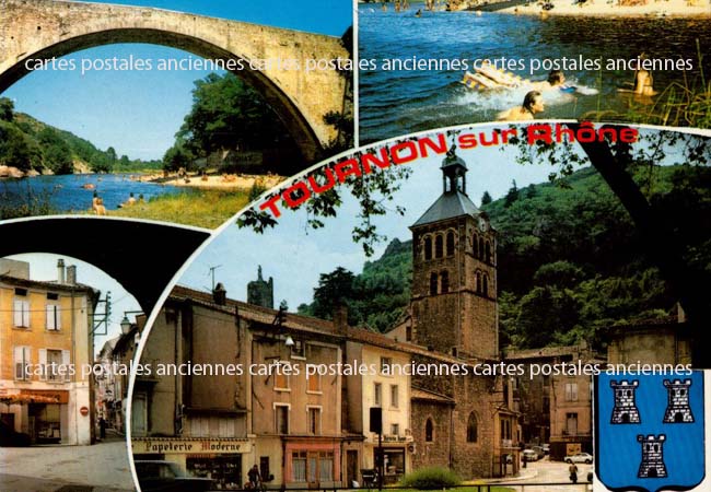 Cartes postales anciennes > CARTES POSTALES > carte postale ancienne > cartes-postales-ancienne.com Auvergne rhone alpes Ardeche Tournon Sur Rhone