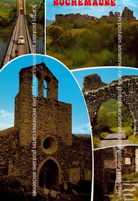 Cartes postales anciennes > CARTES POSTALES > carte postale ancienne > cartes-postales-ancienne.com Auvergne rhone alpes Ardeche Rochemaure