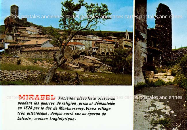 Cartes postales anciennes > CARTES POSTALES > carte postale ancienne > cartes-postales-ancienne.com Ardeche  Mirabel
