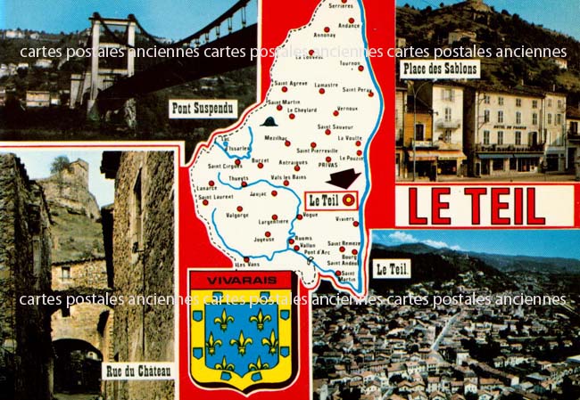 Cartes postales anciennes > CARTES POSTALES > carte postale ancienne > cartes-postales-ancienne.com Auvergne rhone alpes Ardeche Le Teil