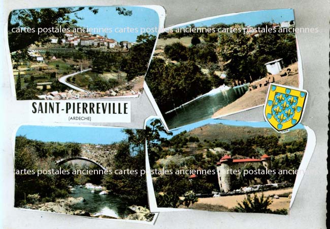 Cartes postales anciennes > CARTES POSTALES > carte postale ancienne > cartes-postales-ancienne.com Auvergne rhone alpes Ardeche Saint Pierreville