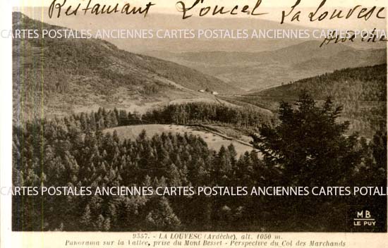 Cartes postales anciennes > CARTES POSTALES > carte postale ancienne > cartes-postales-ancienne.com Ardeche  Lalouvesc