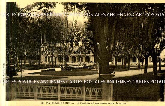 Cartes postales anciennes > CARTES POSTALES > carte postale ancienne > cartes-postales-ancienne.com Auvergne rhone alpes Vals Les Bains