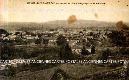 Cartes postales anciennes > CARTES POSTALES > carte postale ancienne > cartes-postales-ancienne.com Auvergne rhone alpes Ardeche Bourg Saint Andeol