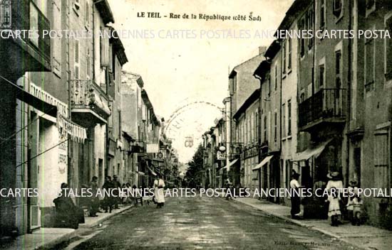 Cartes postales anciennes > CARTES POSTALES > carte postale ancienne > cartes-postales-ancienne.com Rares Ardeche Le Teil