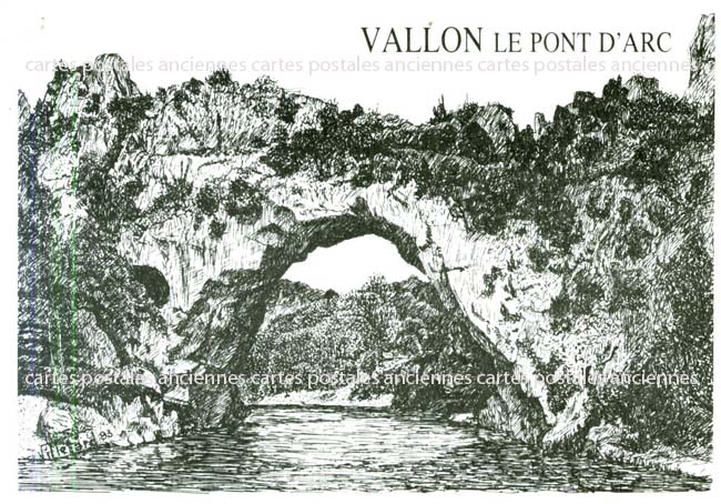 Cartes postales anciennes > CARTES POSTALES > carte postale ancienne > cartes-postales-ancienne.com Ardeche  Vallon Pont D Arc