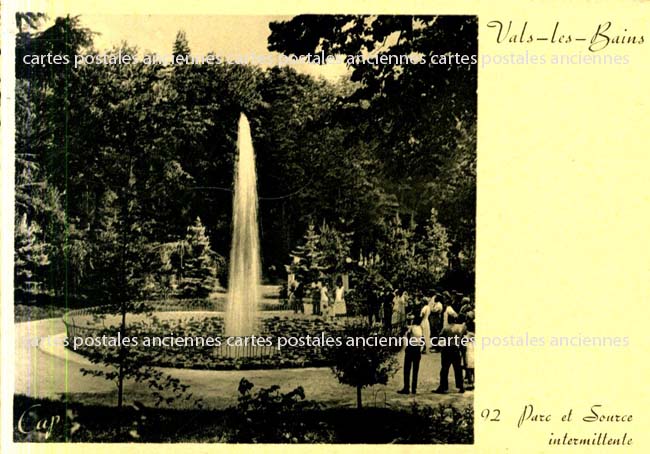 Cartes postales anciennes > CARTES POSTALES > carte postale ancienne > cartes-postales-ancienne.com Ardeche  Vals Les Bains