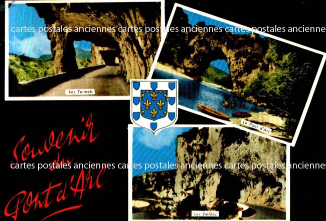 Cartes postales anciennes > CARTES POSTALES > carte postale ancienne > cartes-postales-ancienne.com Ardeche  Vallon Pont D Arc
