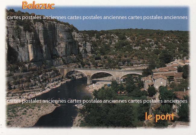 Cartes postales anciennes > CARTES POSTALES > carte postale ancienne > cartes-postales-ancienne.com Ardeche  Balazuc