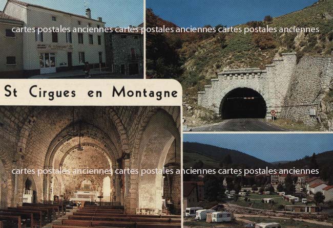 Cartes postales anciennes > CARTES POSTALES > carte postale ancienne > cartes-postales-ancienne.com Auvergne rhone alpes Ardeche Saint Cirgues En Montagne